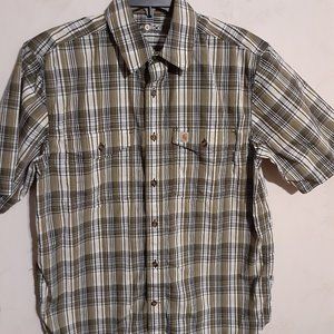 Carhartt Men's Force Relaxed Fit Lightweight Button Down SS Shirt Size M